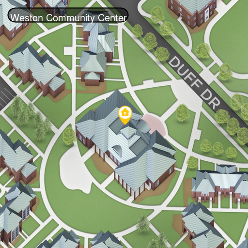Open interactive map centered on Weston Community Center in a new tab